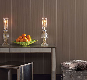 nahe K&ouml;nigin Luise Str 13 Villa mit Tapete Muster Streifen braun beige englische Tapete von Osborne und Little - Tapeten Muster 50 TEATRO