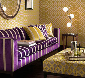 Tapete goldene Ornamente auf beige englische Tapete von Osborne und Little - Tapeten Muster 60 TEATRO