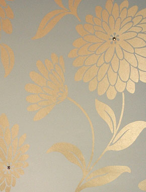 Kristall Tapete Kew Gardens gold online kaufen